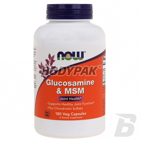 NOW Foods Glucosamine & MSM - 180 kaps.