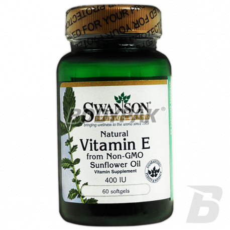 Swanson Natural Vitamin E 400 IU [z oleju] - 60 kaps.