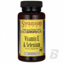 Swanson Vitamin E & Selenium [witamina E, selen] - 90 kaps.