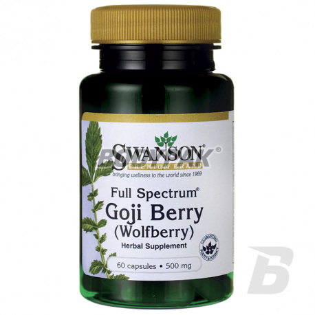 Swanson Full Spectrum Goji Berry [Wolfberry] 500mg - 60 kaps.