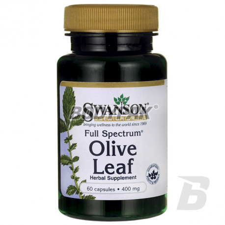 Swanson Full Spectrum Olive Leaf 400mg - 60 kaps.