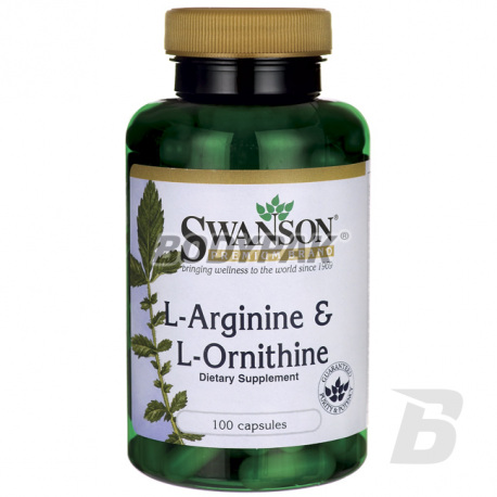 Swanson L-Arginine & L-Ornithine - 100 kaps.