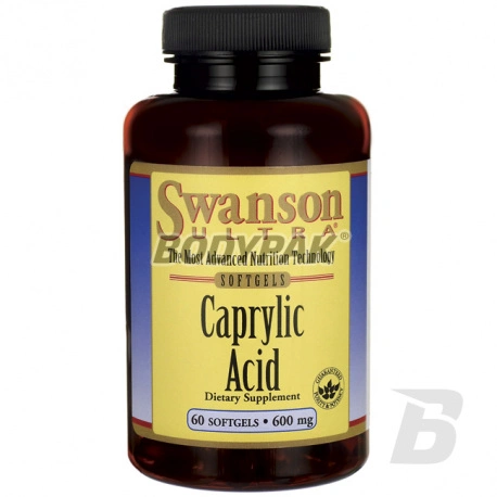 Swanson Caprylic Acid [Kwas Kaprylowy] 600mg - 60 kaps.