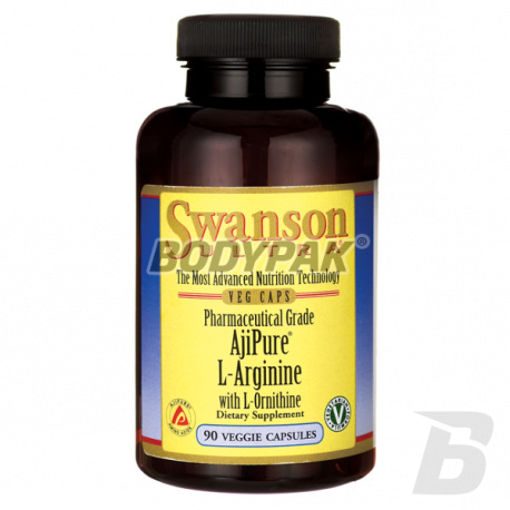 Swanson AjiPure L-Arginine & L-Ornithine - 90 kaps.