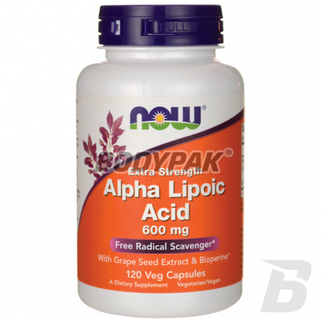 NOW Foods Alpha Lipoic Acid 600mg - 120 kaps.