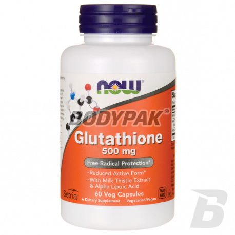 NOW Foods Glutathione 500mg - 60 kaps.