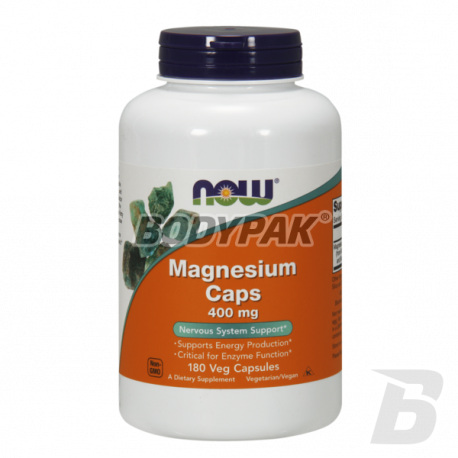 NOW Foods Magnesium 400mg - 180 kaps.
