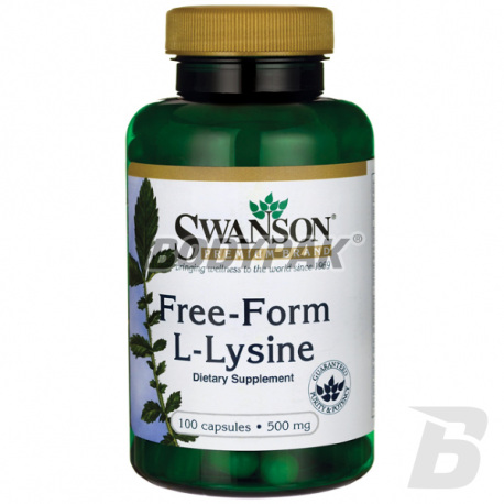 Swanson Free-Form L-Lysine 500mg - 100 kaps.