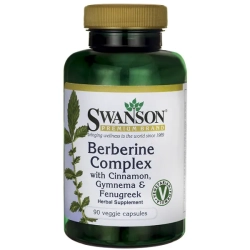 Swanson Berberine Complex with Cinnamon, Gymnema & Fenugreek - 90 kaps.