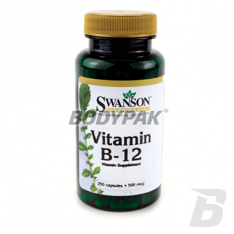 Swanson Witamina B-12 500mcg - 250 kaps.