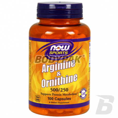 NOW Foods Arginine & Ornithine - 100 kaps.