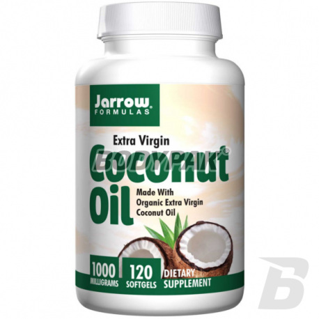 Jarrow Coconut Oil Extra Virgin 1000mg - 120 kaps.