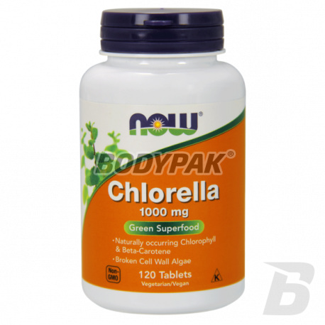 NOW Foods Chlorella 1000mg - 120 kaps.