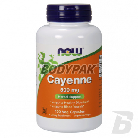 NOW Foods Cayenne 500mg - 100 kaps.