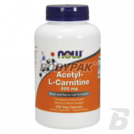 NOW Foods Acetyl L-Carnitine 500mg - 200 kaps.