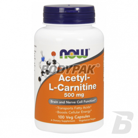 NOW Foods Acetyl L-Carnitine 500mg - 100 kaps.