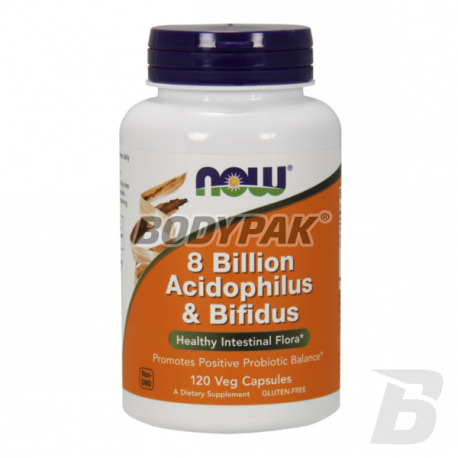 NOW Foods Acidophilus & Bifidus 8 Bilion - 120 kaps.