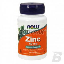 NOW Foods Zinc Gluconate 50mg - 100 tabl.