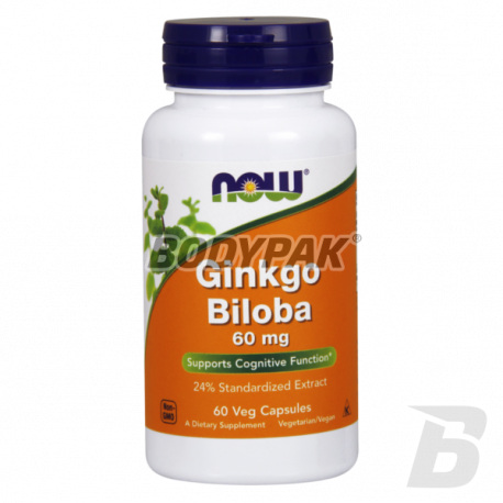 NOW Foods Ginkgo Biloba - 60 kaps. 