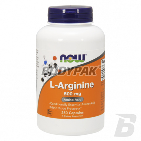 NOW Foods L-Arginine 500mg - 250 kaps.