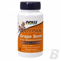 NOW Foods Grape Seed Extract 60mg - 90 kaps.