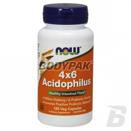 NOW Foods Acidophilus 4X6 - 120 kaps.