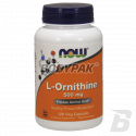 NOW Foods L-Ornithine 500mg - 120 kaps.