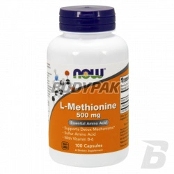 NOW Foods L-Methionine 500mg - 100 kaps.