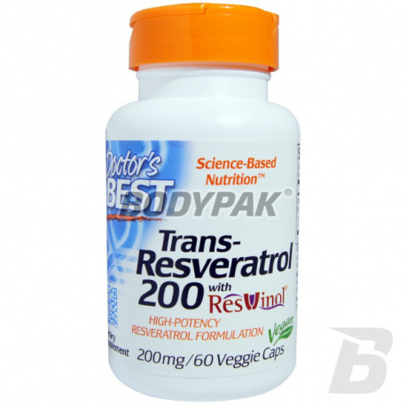 Doctor's Best Trans-Resveratrol 200mg - 60 kaps.