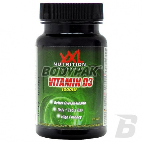 XXL Nutrition Vitamin D-3 1000 IU - 250 tabl.