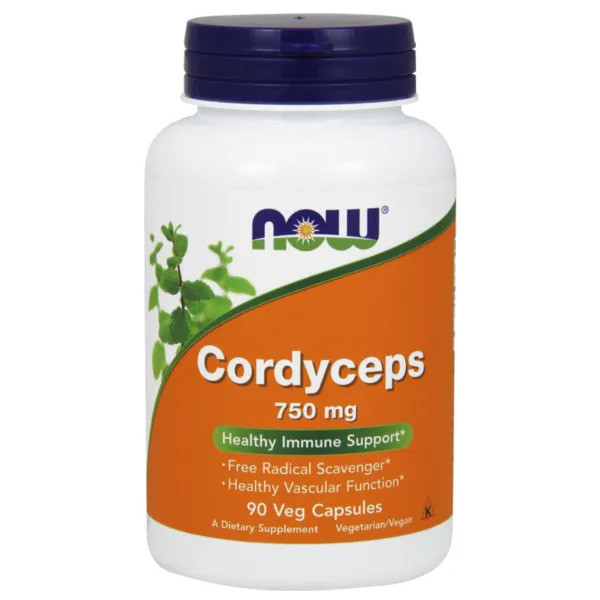 NOW Foods Cordyceps 750mg 90 kaps.