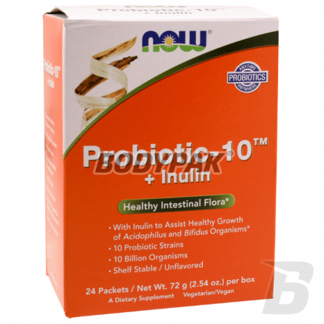 NOW Foods Probiotic-10 Inulin 24 packs