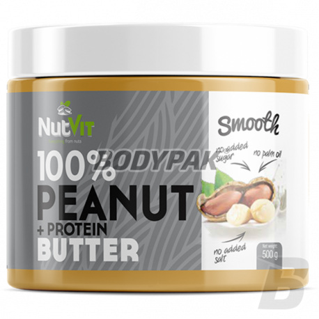 Ostrovit NutVit 100% Peanut + Protein Butter Smooth - 500g