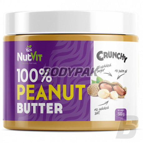 Ostrovit NutVit 100% Peanut Butter Crunchy - 500g