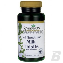 Swanson Full Spectrum Milk Thistle 500mg - 100 kaps.