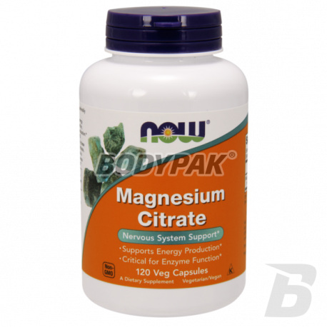NOW Foods Magnesium Citrate - 120 kaps.