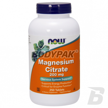 NOW Foods Magnesium Citrate 200mg - 250 tabl.