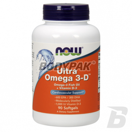 NOW Foods Ultra Omega-3 with D-3 - 90 kaps.