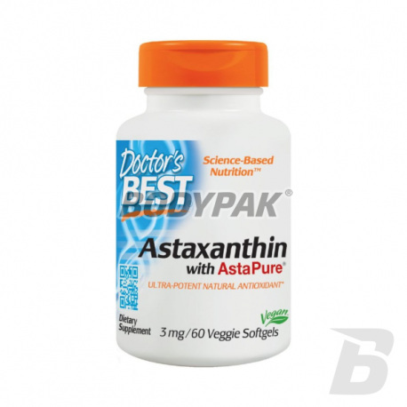 Doctor's Best Astaxanthin AstaPure 3mg - 60 kaps.