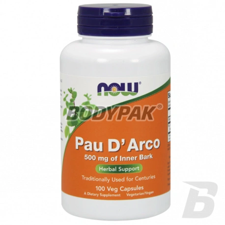 NOW Foods Pau'D Arco 500mg - 100 kaps.