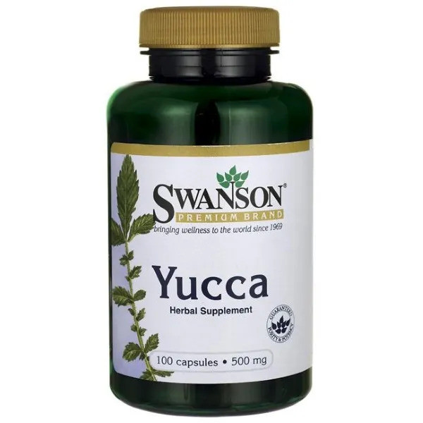Swanson Yucca 500 mg - 100 kaps.  