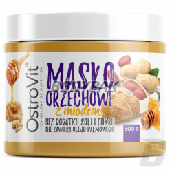 Ostrovit Masło Orzechowe z Miodem - 500g