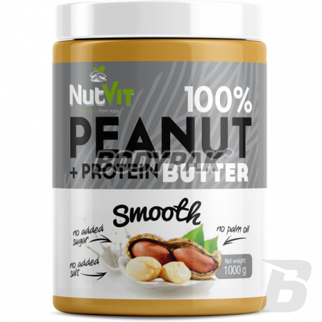 Ostrovit NutVit 100% Peanut + Protein Butter Smooth - 1000g