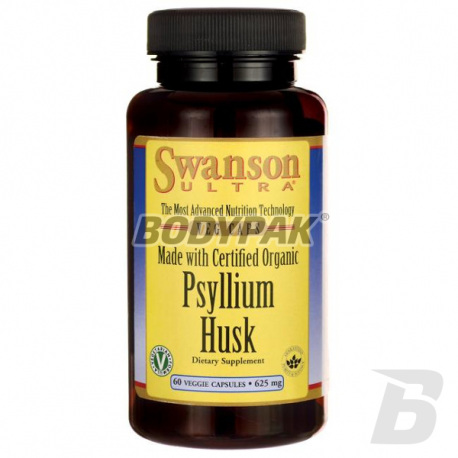 Swanson Organic Psylium Husk 625mg - 60 kaps.