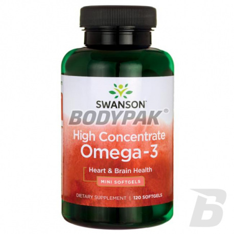 Swanson High Concentrate Omega-3 - 120 kaps.
