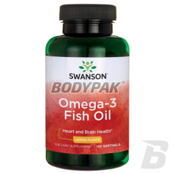 Swanson Omega-3 Fish Oil [Lemon Flavour] - 150 kaps.