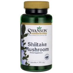 Swanson Shiitake Mushroom 500mg - 60 kaps.