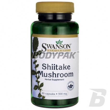 Swanson Shiitake Mushroom 500mg - 60 kaps.