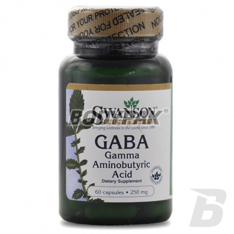 Swanson GABA Gamma Aminobutyric Acid 250mg - 60 kaps.