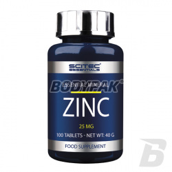 Scitec Essentials Zinc 25mg - 100 tabl.